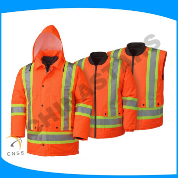 multifunctional waterproof safety clothing reflective 3-1 ansi safety jackets